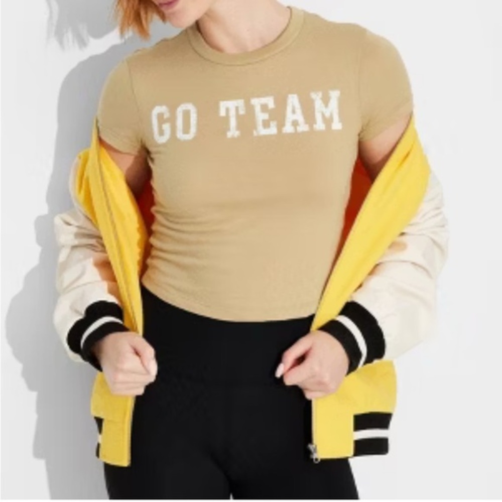 New Wild Fable Tiny Tee Go Team sports T Shirt XS NWT